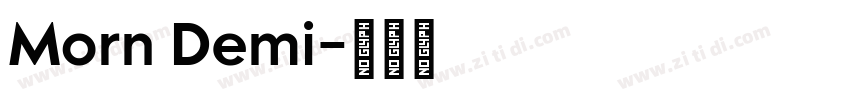 Morn Demi字体转换